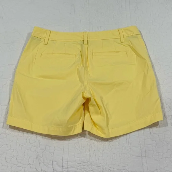 Talbots Womens Yellow Relaxed Chino Short Size 4 P - Picture 3 of 9